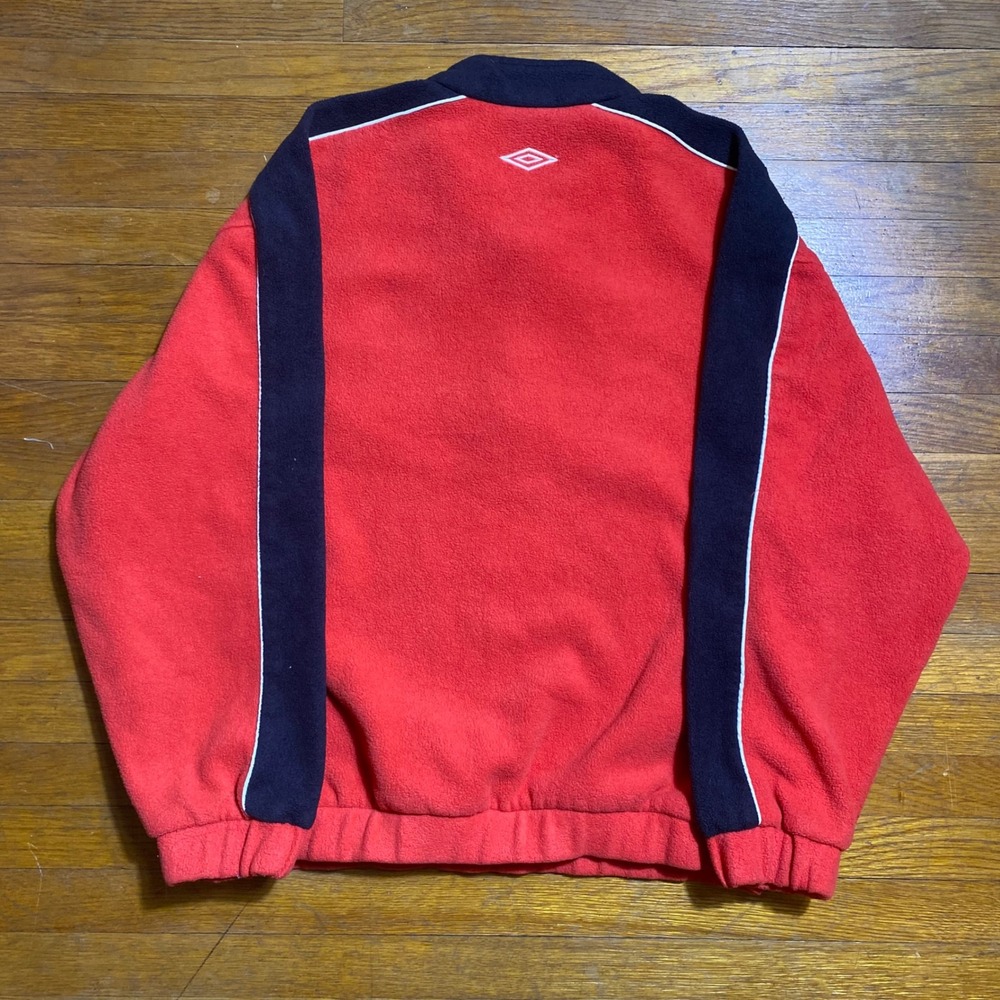 Umbro Manchester United Premier League Mens Fleece Quarter Zip Pullover Medium - Picture 7 of 8